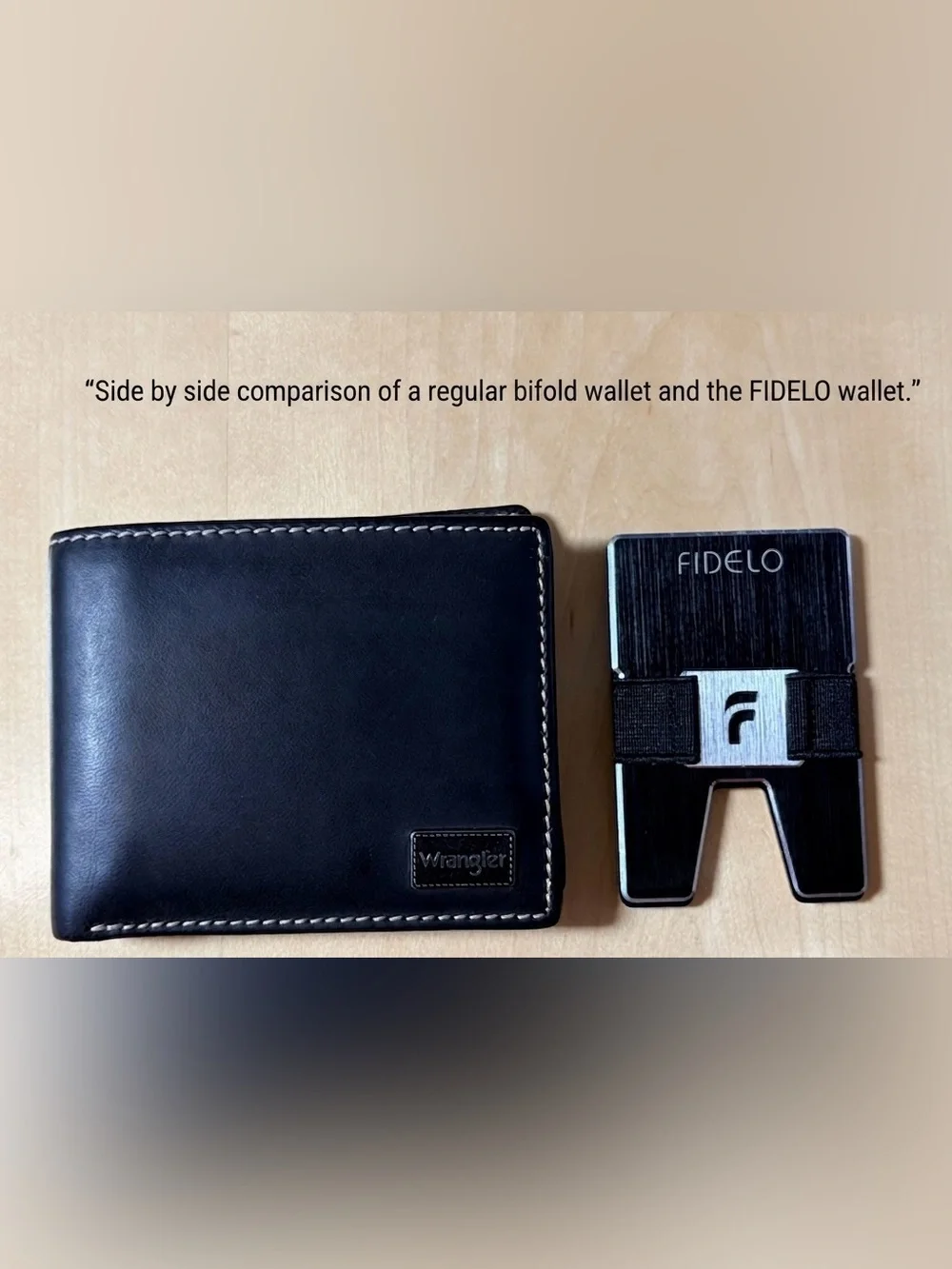 FIDELO MENS Slim Metal Wallet